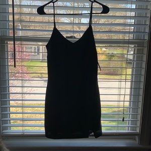 black cocktail dress